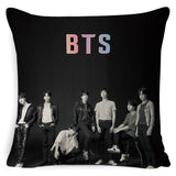 KPOP クッション 枕カバー 寝具 LOVE YOURSELF K-POP ホーム 防弾少年団 BT-21 スクエア 片面 ピローケース ハウス・ド・クッション