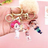 K-POP 防弾少年団 キーホルダー カワイイ ぬいぐるみペンダント かわいい漫画 ぬいぐるみボールペンダント キーチェーン 高品質 K-POP 防弾少年団