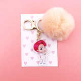 K-POP 防弾少年団 キーホルダー カワイイ ぬいぐるみペンダント かわいい漫画 ぬいぐるみボールペンダント キーチェーン 高品質 K-POP 防弾少年団