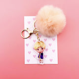 K-POP 防弾少年団 キーホルダー カワイイ ぬいぐるみペンダント かわいい漫画 ぬいぐるみボールペンダント キーチェーン 高品質 K-POP 防弾少年団