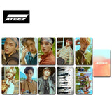 K-POP ATEEZ フォトカードアルバムシリーズ 両面HD写真 丸角フォトカード 高品質