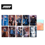K-POP ATEEZ フォトカードアルバムシリーズ 両面HD写真 丸角フォトカード 高品質