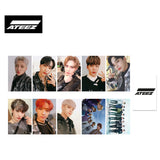 K-POP ATEEZ フォトカードアルバムシリーズ 両面HD写真 丸角フォトカード 高品質