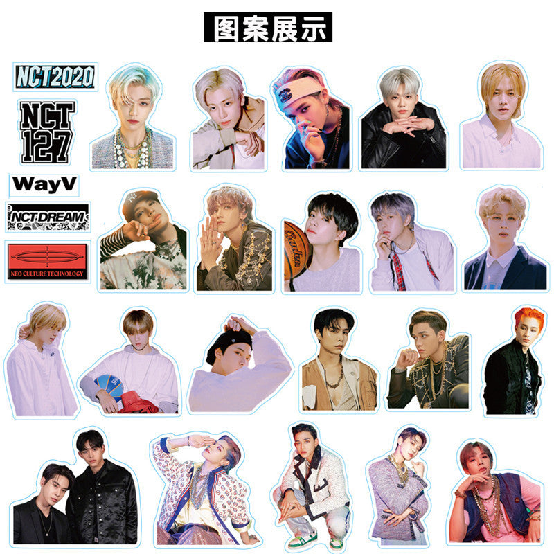101/109pcs/set Kpop NCT 2020 127 WayV Character Sticker RESONANCE Pt.1 2 nct2020 For Luggage Laptop Notebook Mobile DIY Stickers