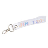 1PC Fashion KPOP Keyring Transparent KOOKIE Key Chain Bangtan Boys Love Yourself SUGA J-HOPE Rope Keychain Jewelry