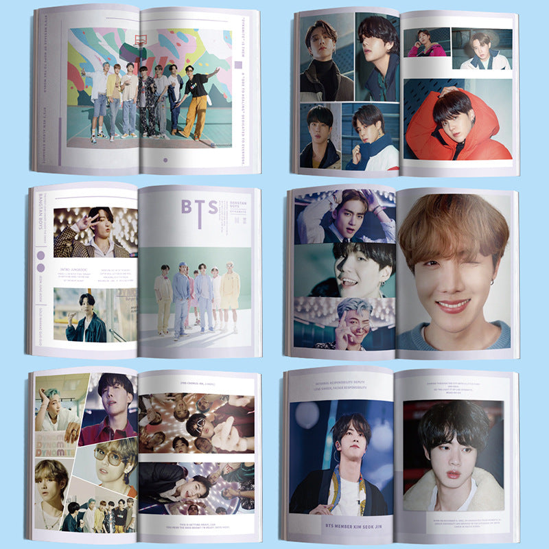 KPOP Boys Photocard Album SPEAK YOURSELF Self Made Paper Card Lighes/Boys With Luv Photo Cards Poster